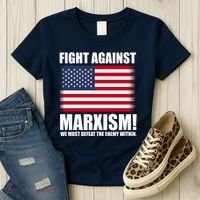 Fight Against Marxism Women's T-Shirt thumb 3