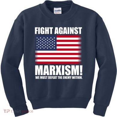 Fight Against Marxism Kids Sweatshirt
