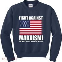 Fight Against Marxism Kids Sweatshirt thumb 0