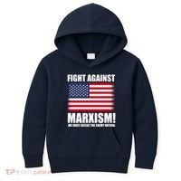 Fight Against Marxism Kids Hoodie thumb 0
