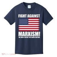 Fight Against Marxism Kids T-Shirt thumb 0