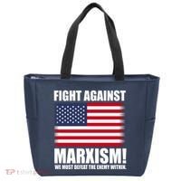 Fight Against Marxism Tote Bag thumb 0