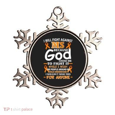 Fight Against MS Awareness Multiple Sclerosis Quote Ornament