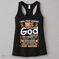 Fight Against MS Awareness Multiple Sclerosis Quote Women's Tank Top thumb 3