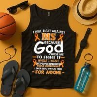 Fight Against MS Awareness Multiple Sclerosis Quote Tank Top thumb 4