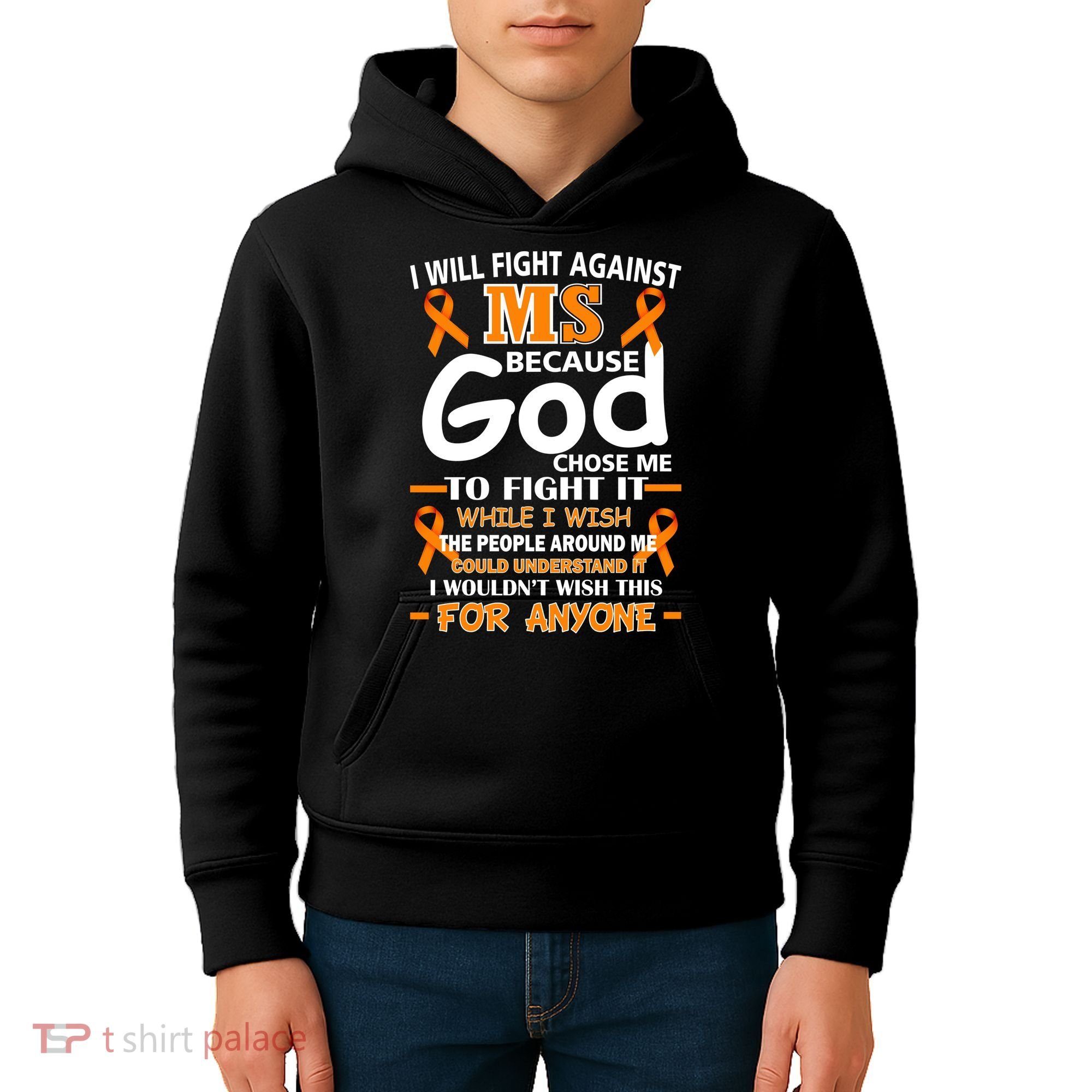 Fight Against MS Awareness Multiple Sclerosis Quote Kids Hoodie