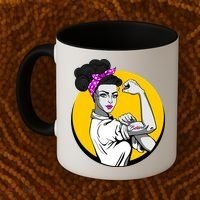 Fight Back Believe Breast Cancer Awareness Coffee Mug thumb 2