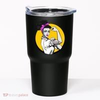 Fight Back Believe Breast Cancer Awareness Tumbler thumb 0