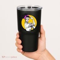 Fight Back Believe Breast Cancer Awareness Tumbler thumb 2