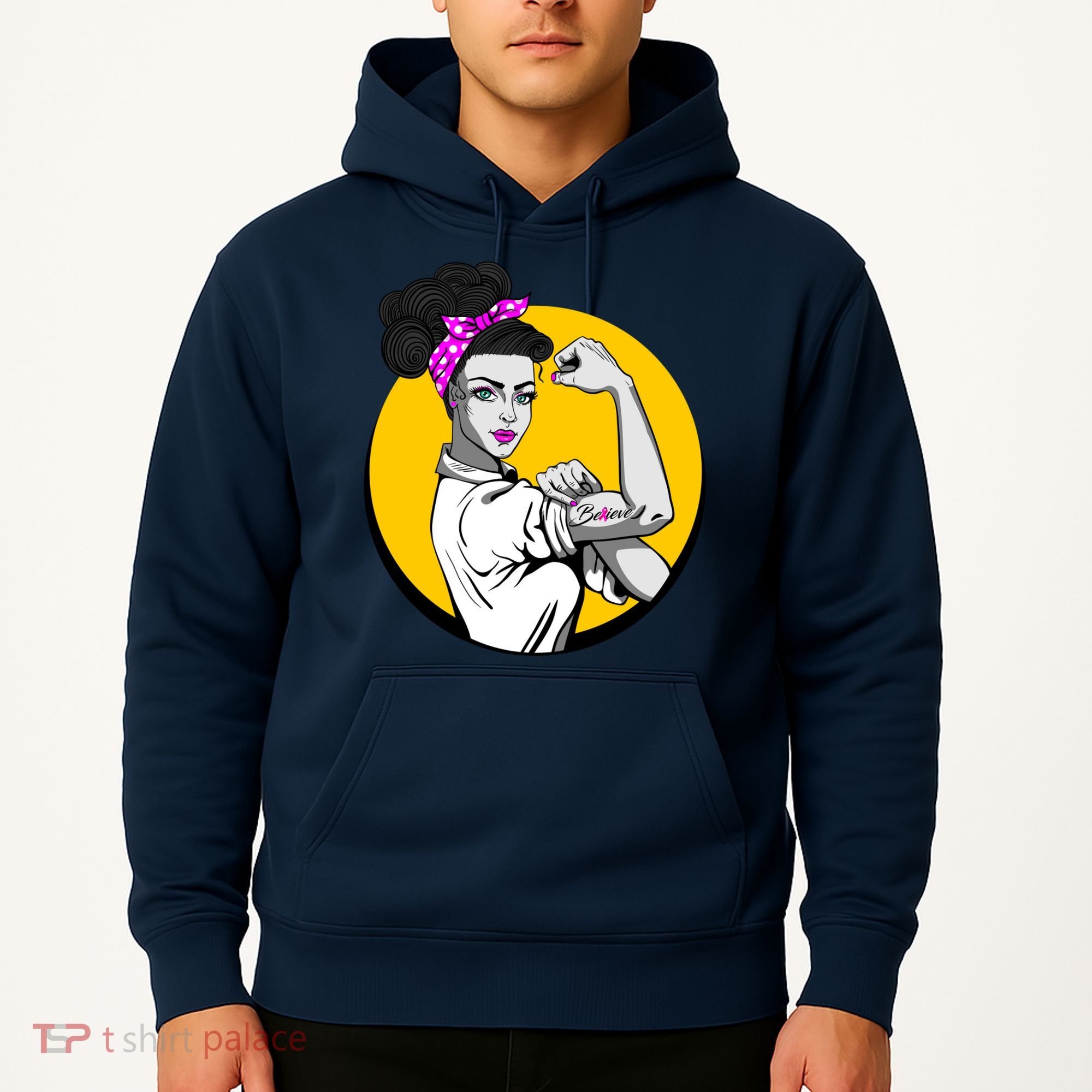 Fight Back Believe Breast Cancer Awareness Hoodie