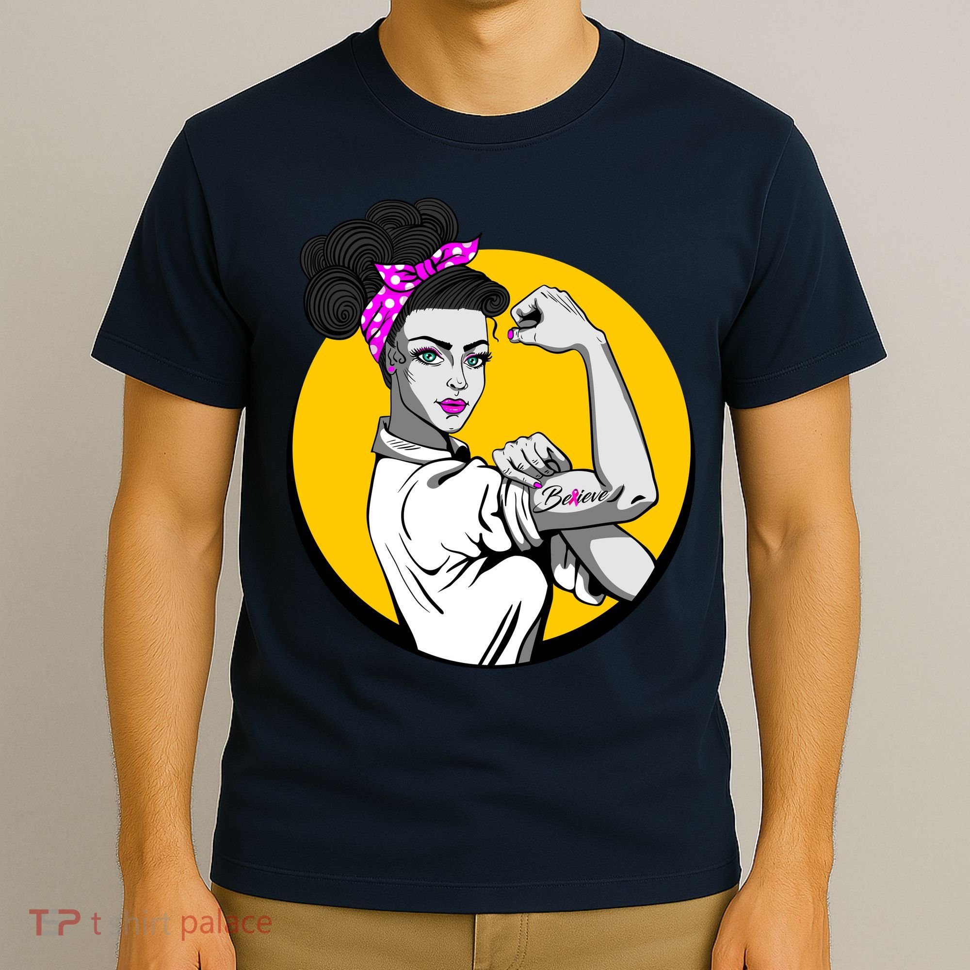 Fight Back Believe Breast Cancer Awareness T-Shirt