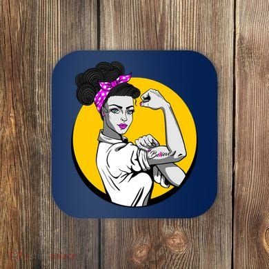 Fight Back Believe Breast Cancer Awareness Coaster