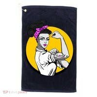 Fight Back Believe Breast Cancer Awareness Golf Towel thumb 0