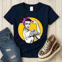 Fight Back Believe Breast Cancer Awareness Women's T-Shirt thumb 3