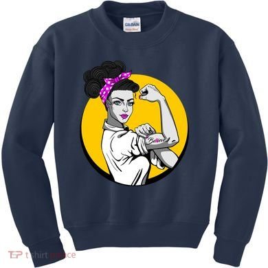 Fight Back Believe Breast Cancer Awareness Kids Sweatshirt