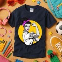 Fight Back Believe Breast Cancer Awareness Kids T-Shirt thumb 3