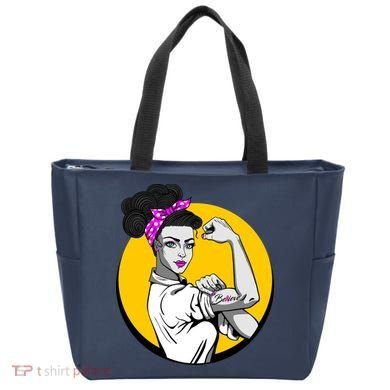 Fight Back Believe Breast Cancer Awareness Tote Bag
