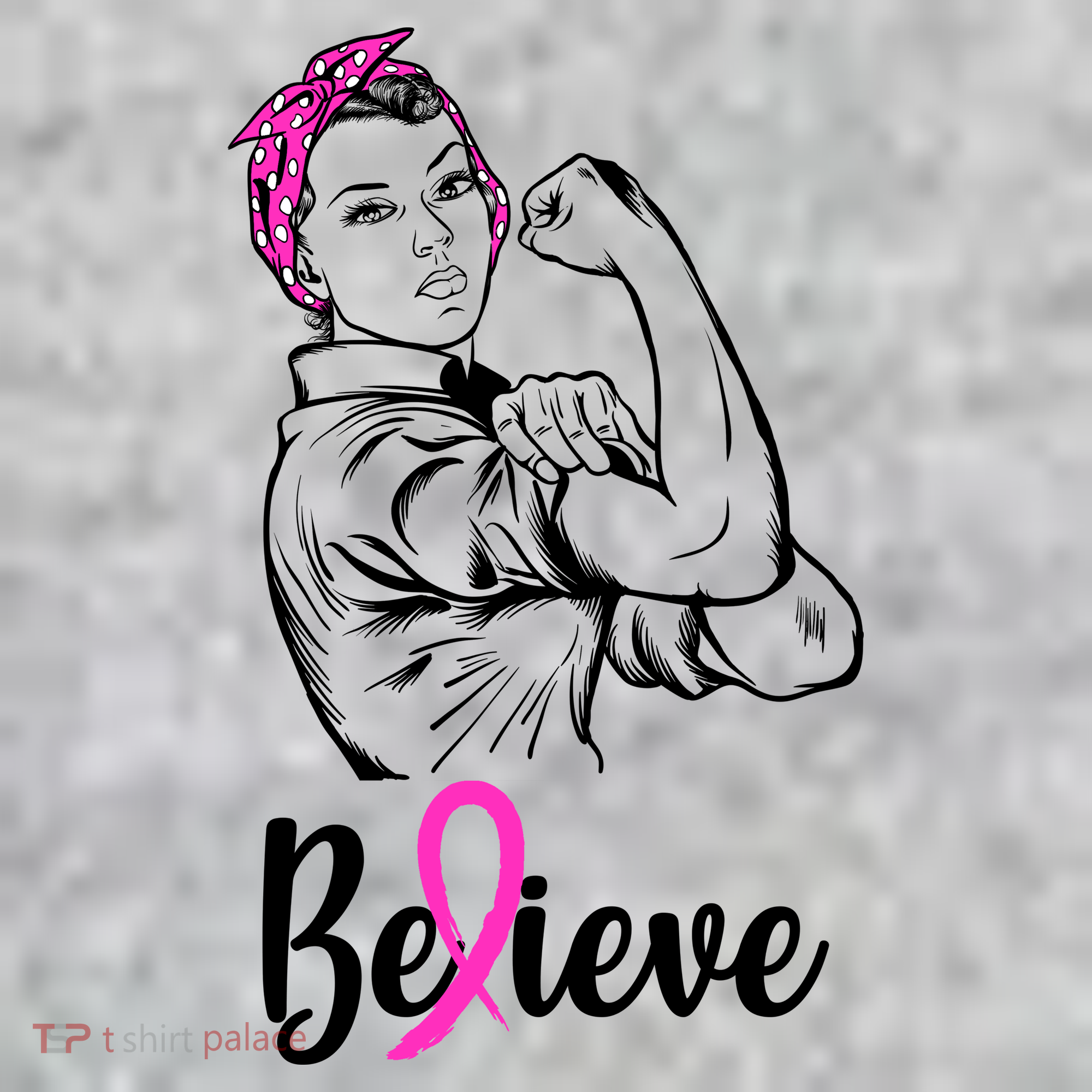 Fight Beast Cancer Awareness Believe  T-Shirt