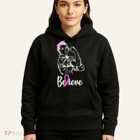 Fight Beast Cancer Awareness Believe  Hoodie thumb 5