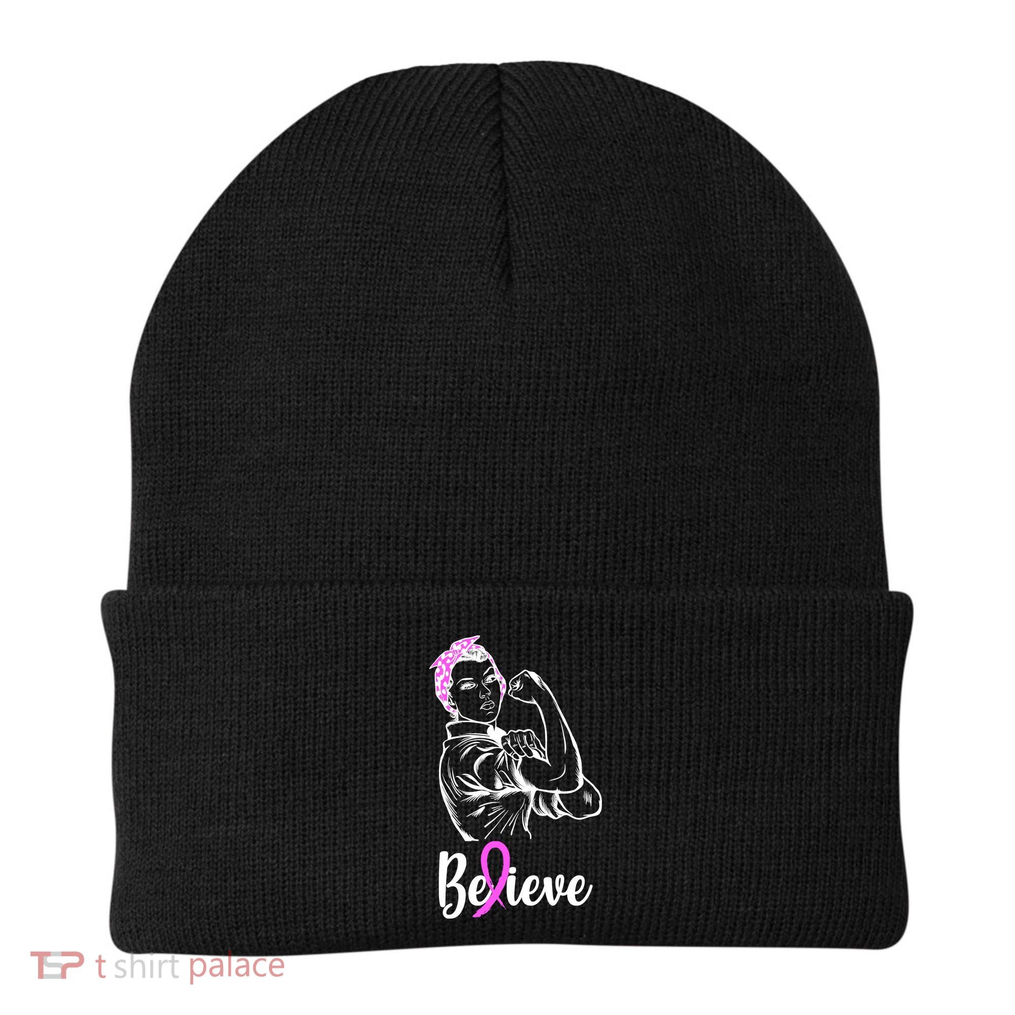 Fight Beast Cancer Awareness Believe  Beanie