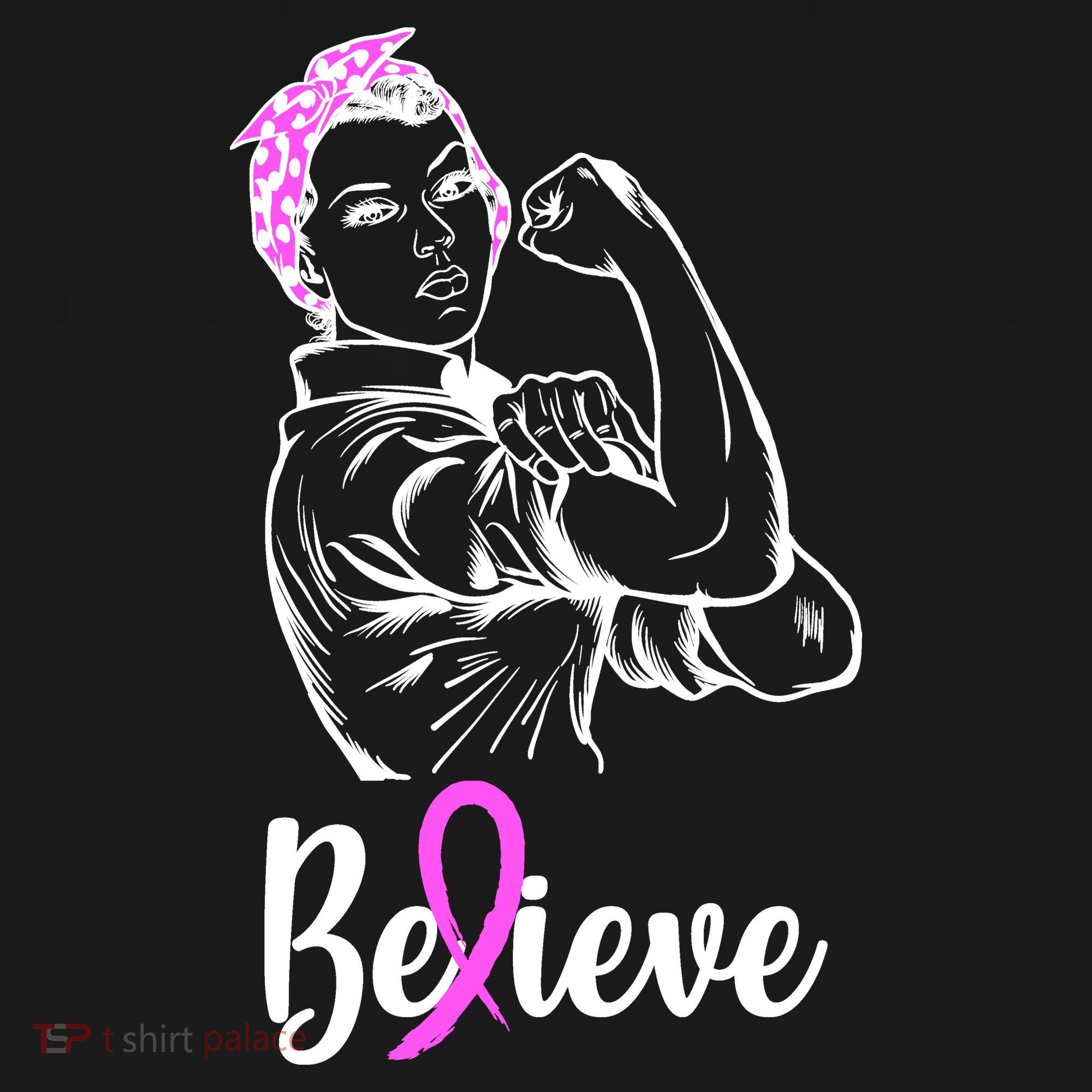 Fight Beast Cancer Awareness Believe  Mousepad