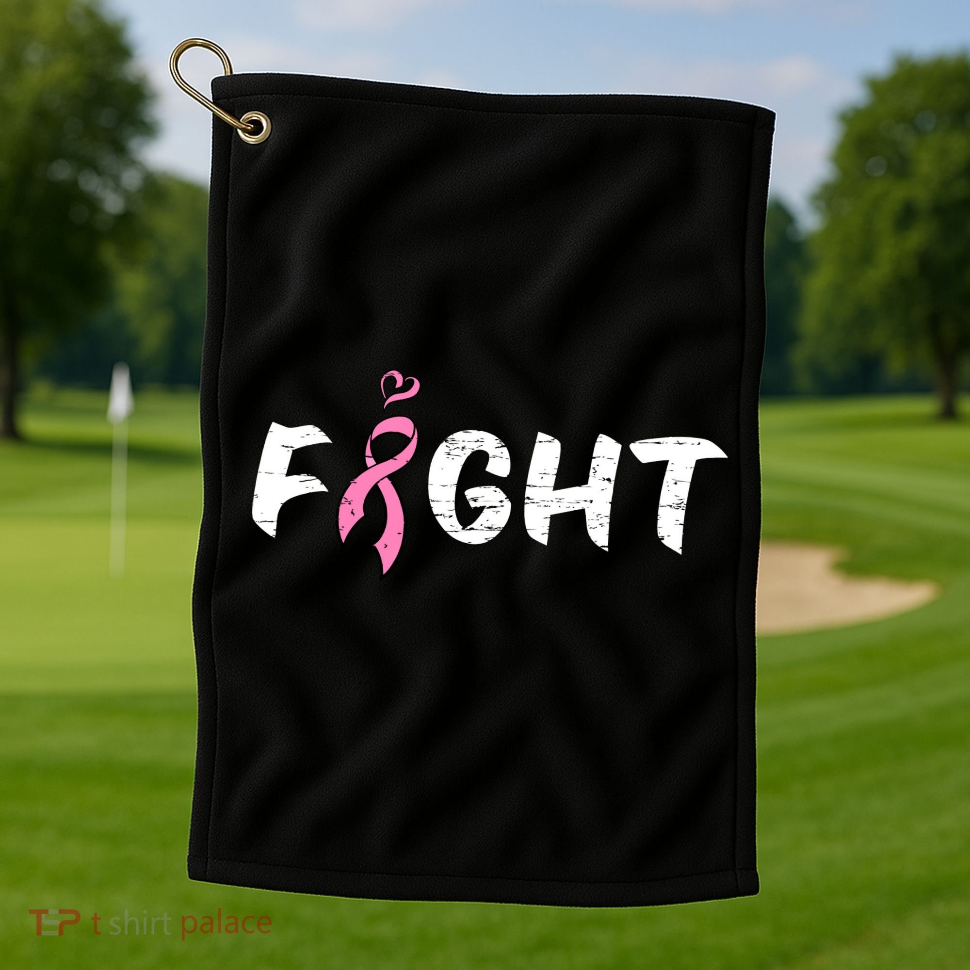 Fight Breast Cancer Golf Towel