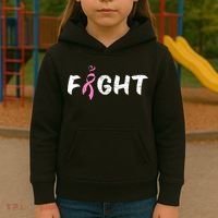 Fight Breast Cancer Kids Hoodie thumb 3