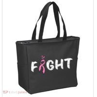Fight Breast Cancer Tote Bag thumb 2