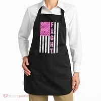 Fight Breast Cancer American Flag Apron thumb 2