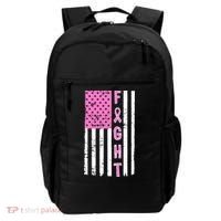 Fight Breast Cancer American Flag Backpack thumb 0
