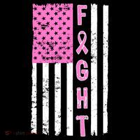 Fight Breast Cancer American Flag Bucket Hat thumb 4