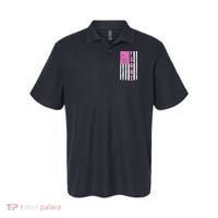 Fight Breast Cancer American Flag Polo thumb 0