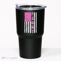 Fight Breast Cancer American Flag Tumbler thumb 0