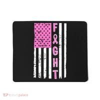 Fight Breast Cancer American Flag Mousepad thumb 0