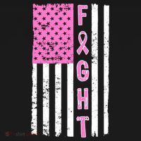 Fight Breast Cancer American Flag Women's Tank Top thumb 5