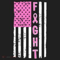 Fight Breast Cancer American Flag Hat thumb 2