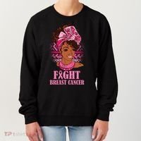 Fight Breast Cancer Awareness African American Women's Sweatshirt thumb 0