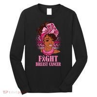 Fight Breast Cancer Awareness African American Long Sleeve Shirt thumb 0