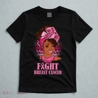 Fight Breast Cancer Awareness African American T-Shirt thumb 5