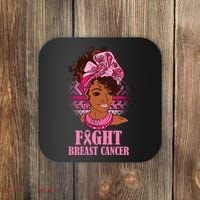 Fight Breast Cancer Awareness African American Coaster thumb 0
