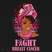 Fight Breast Cancer Awareness African American Women's Hoodie thumb 2