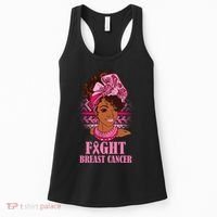 Fight Breast Cancer Awareness African American Women's Tank Top thumb 0