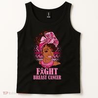 Fight Breast Cancer Awareness African American Tank Top thumb 2