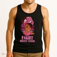 Fight Breast Cancer Awareness African American Tank Top thumb 3