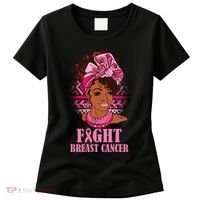 Fight Breast Cancer Awareness African American Women's T-Shirt thumb 0