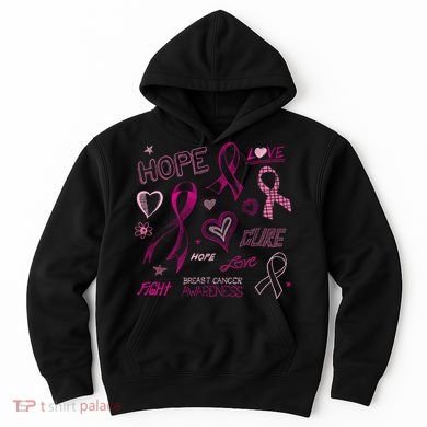 Fight Breast Cancer Awareness Ribbon Hoodie