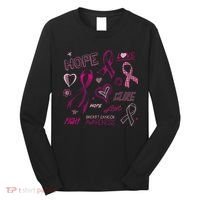 Fight Breast Cancer Awareness Ribbon Long Sleeve Shirt thumb 0