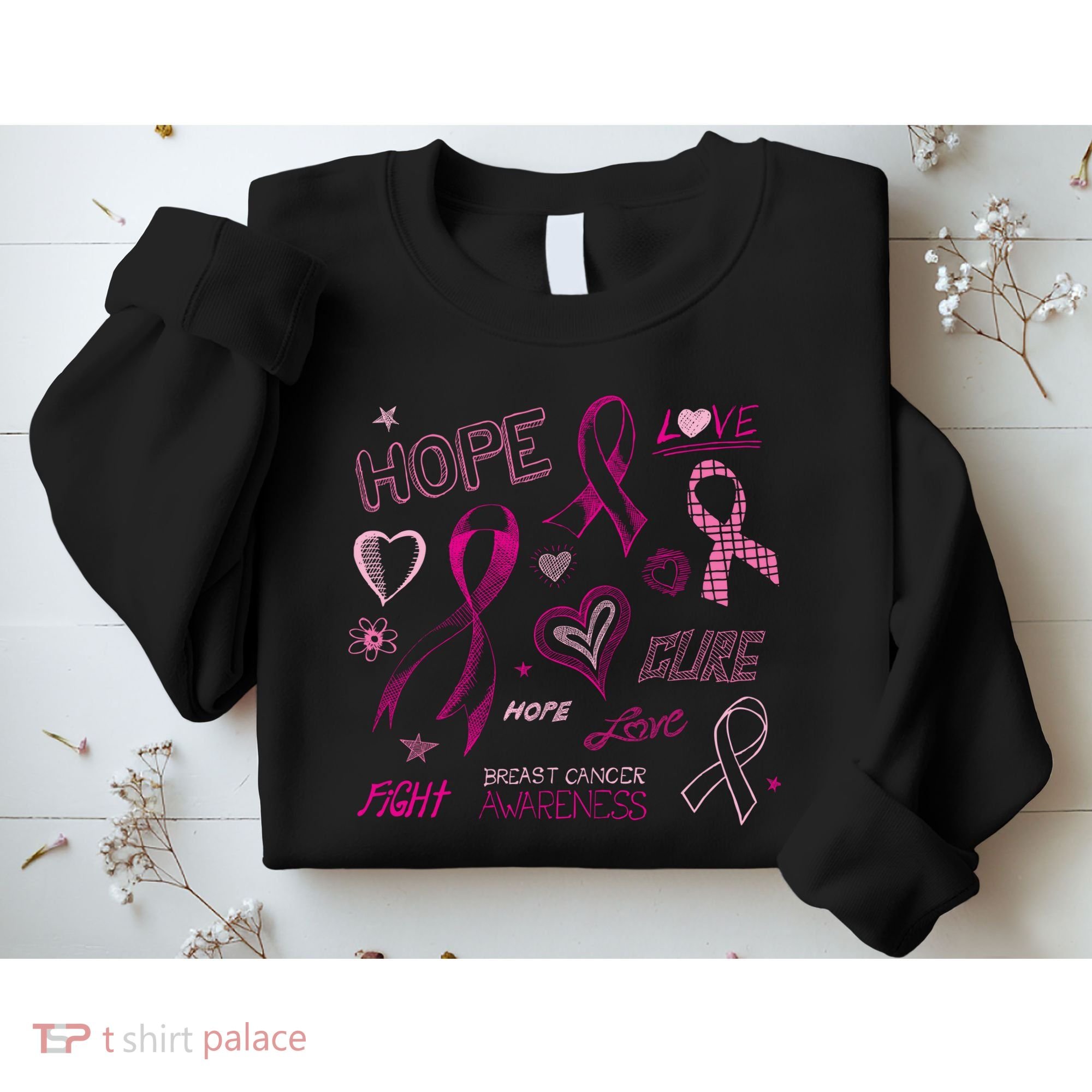 Fight Breast Cancer Awareness Ribbon Sweatshirt