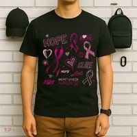Fight Breast Cancer Awareness Ribbon T-Shirt thumb 6