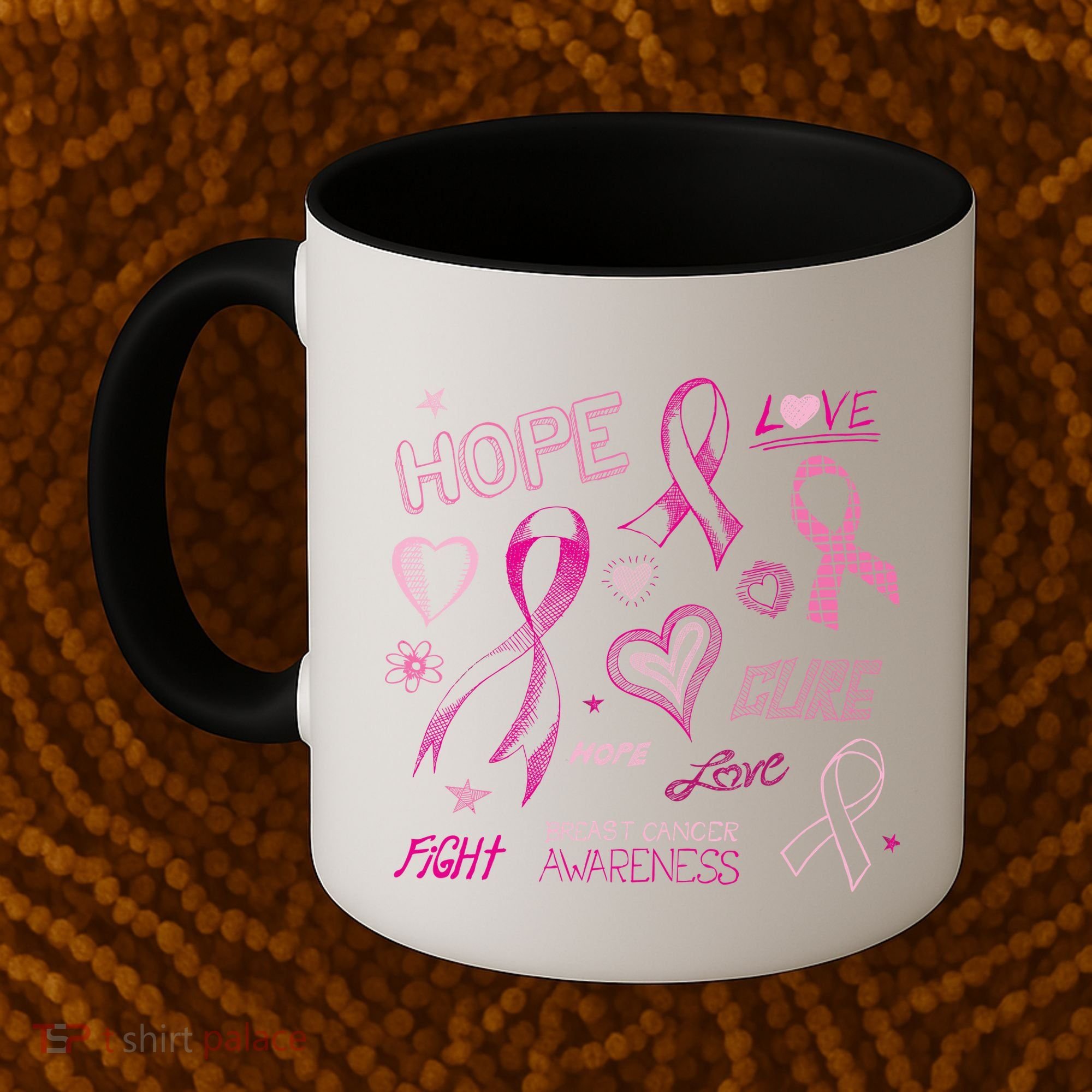 Fight Breast Cancer Awareness Ribbon Coffee Mug